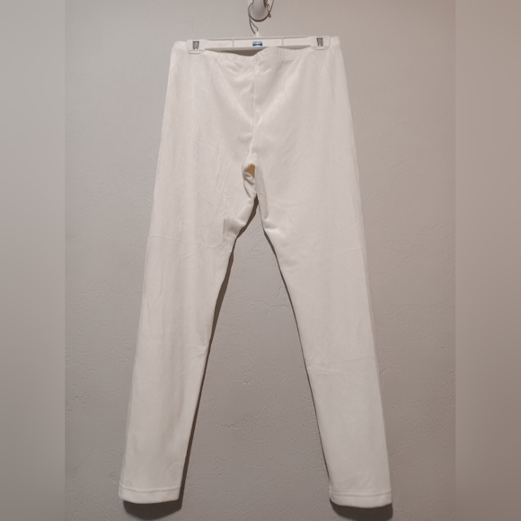 SNOSKINS Velvet Set Top-Pant Ivory SzM Pullover Vneck Elastic Waist Band Pants - Picture 4 of 16